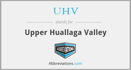 UHV - Upper Huallaga Valley