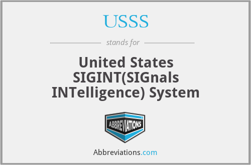 USSS - United States SIGINT(SIGnals INTelligence) System