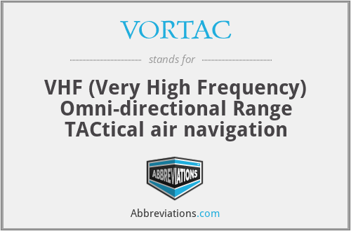 VORTAC - VHF (Very High Frequency) Omni-directional Range TACtical air navigation