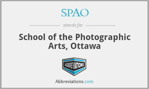 SPAO - School of the Photographic Arts, Ottawa