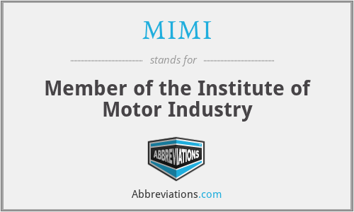 MIMI - Member of the Institute of Motor Industry