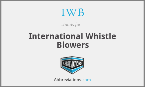 IWB - International Whistle Blowers