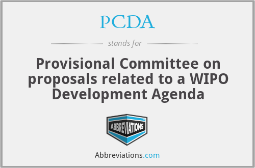 PCDA - Provisional Committee on proposals related to a WIPO Development Agenda
