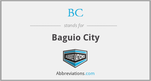 BC - Baguio City