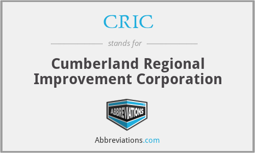 CRIC - Cumberland Regional Improvement Corporation