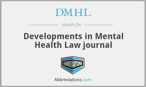 DMHL - Developments in Mental Health Law journal