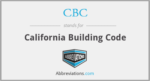 CBC - California Building Code
