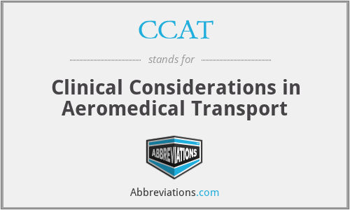 CCAT - Clinical Considerations in Aeromedical Transport