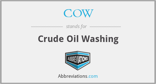COW - Crude Oil Washing