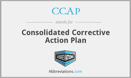 CCAP - Consolidated Corrective Action Plan