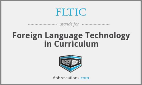 FLTIC - Foreign Language Technology in Curriculum