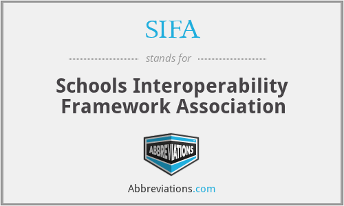 SIFA - Schools Interoperability Framework Association