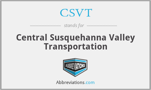 CSVT - Central Susquehanna Valley Transportation