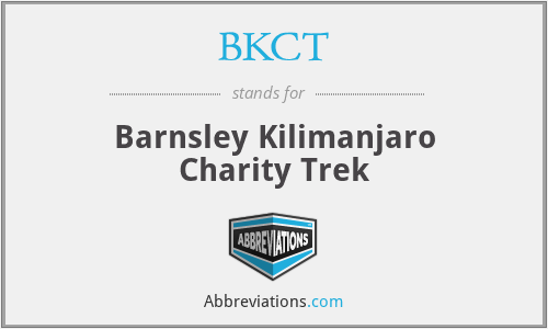 BKCT - Barnsley Kilimanjaro Charity Trek
