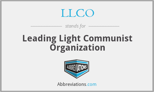 LLCO - Leading Light Communist Organization