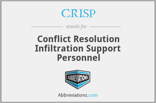 CRISP - Conflict Resolution Infiltration Support Personnel