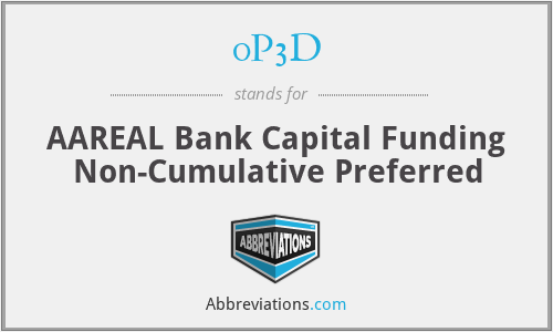 0P3D - AAREAL Bank Capital Funding Non-Cumulative Preferred