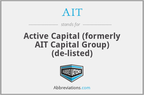 AIT - Active Capital (formerly AIT Capital Group) (de-listed)