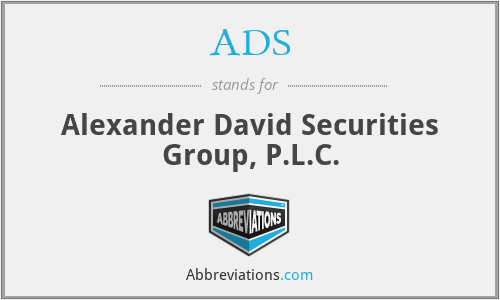 ADS - Alexander David Securities Group, P.L.C.