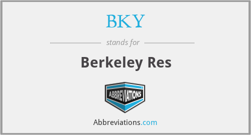 BKY - Berkeley Res