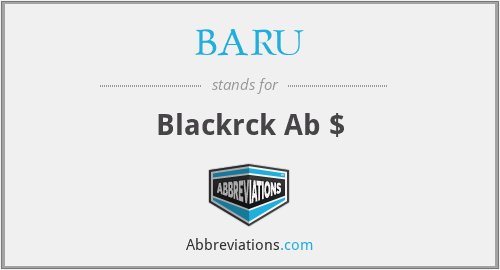 BARU - Blackrck Ab $