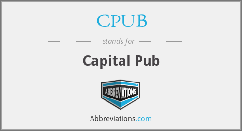 CPUB - Capital Pub