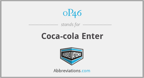 0P46 - Coca-cola Enter