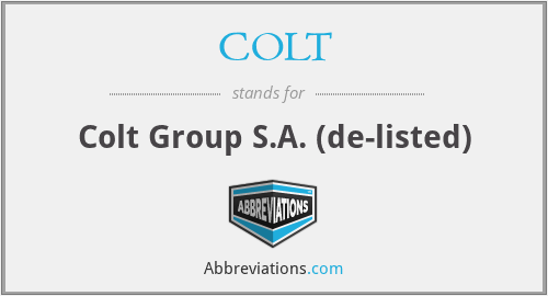 COLT - Colt Group S.A. (de-listed)