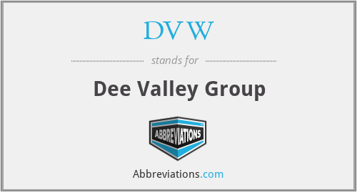 DVW - Dee Valley Group