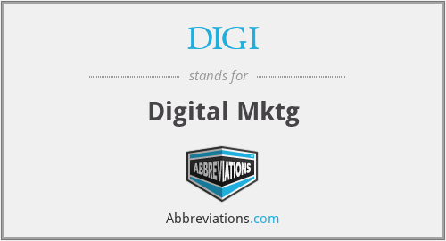 DIGI - Digital Mktg