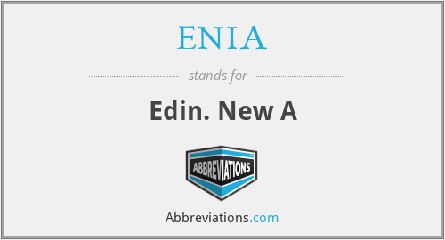 ENIA - Edin. New A