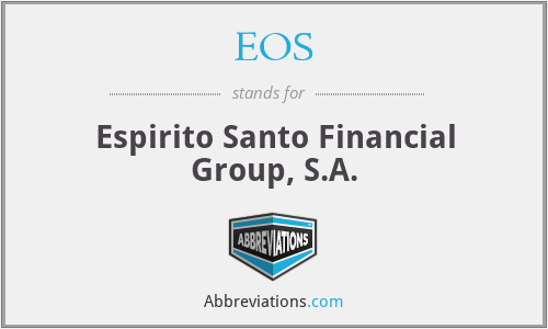 EOS - Espirito Santo Financial Group, S.A.