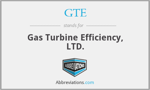 GTE - Gas Turbine Efficiency, LTD.