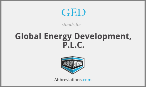 GED - Global Energy Development, P.L.C.