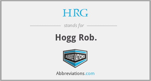 HRG - Hogg Rob.