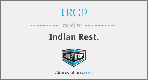 IRGP - Indian Rest.