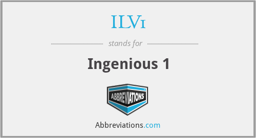 ILV1 - Ingenious 1