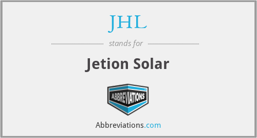 JHL - Jetion Solar