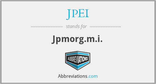 JPEI - Jpmorg.m.i.