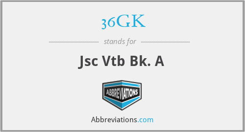 36GK - Jsc Vtb Bk. A