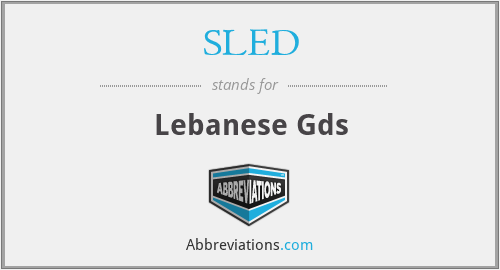 SLED - Lebanese Gds