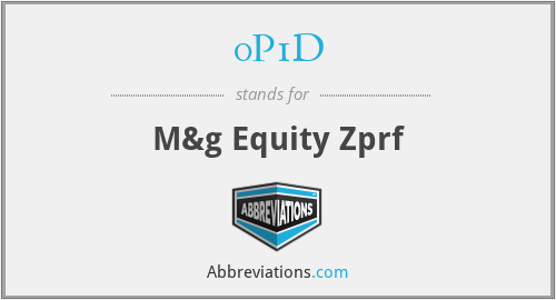 0P1D - M&g Equity Zprf
