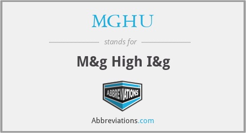 MGHU - M&g High I&g