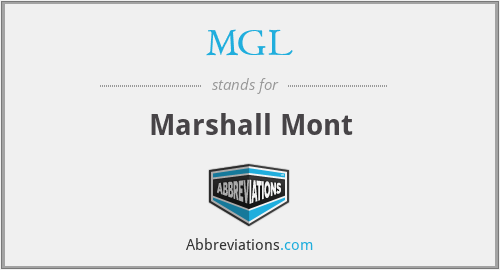 MGL - Marshall Mont