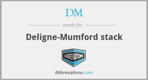 DM - Deligne-Mumford stack