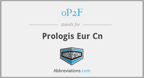 0P2F - Prologis Eur Cn