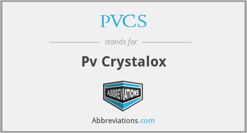 PVCS - Pv Crystalox