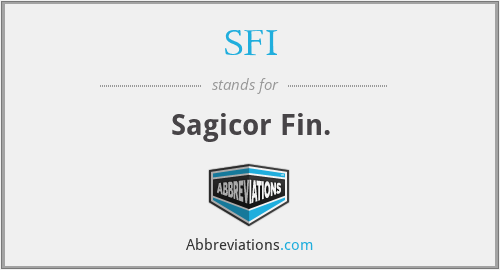 SFI - Sagicor Fin.