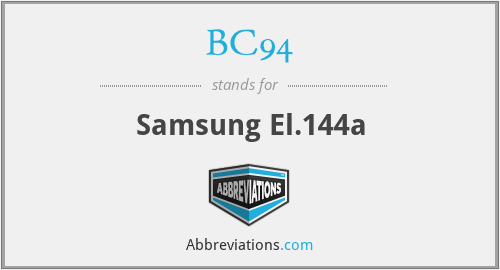 BC94 - Samsung El.144a