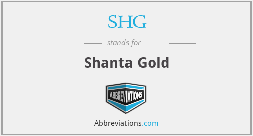 SHG - Shanta Gold